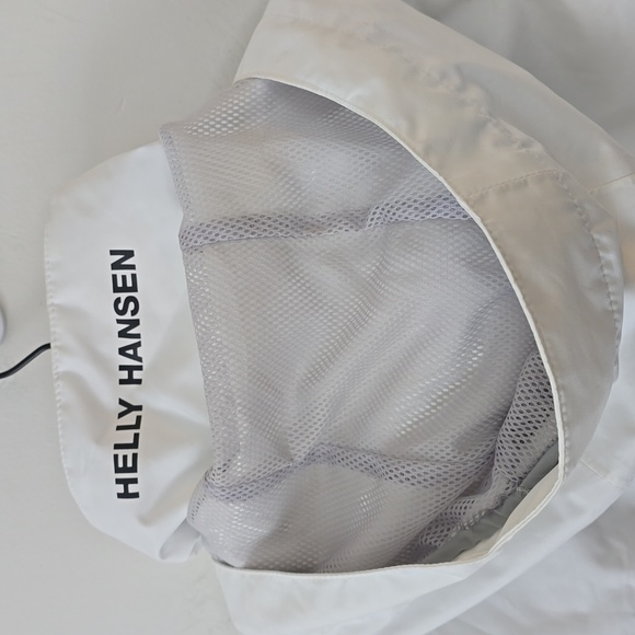 Helly Hansen Crew Hooded White Jacket Medium - Picture 7 of 12